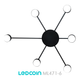 Люстра ML471-6 черная Ledcoin на 6 ламп GX53 (потолочный светильник под сменные LED лампы) 790х755х55мм - изображение 2