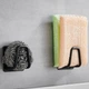 Універсальний тримач для кухонної губки та кухонного приладдя НЕРЖАВІЮЧА СТАЛЬ | Надійний гачок BLACK - зображення 5