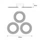 Люстра LED ELLY AC 3R 32W RC ACENTO LIGHTING біла 2800-6000K 2400Lm Ø480х80мм з пультом ДУ 220V IP20 - зображення 6