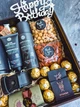 Чоловічий подарунковий набір "Premium Man" у дерев’яній коробці з ременем, доглядом, кавою та солодощами - зображення 4