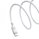 Кабель Baseus Silky Series Fast Charging Type-C to Type-C 100W (2m) white - изображение 7