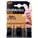 Батарейка лужна DURACELL Alkaline LR03 AAA (мініпальчикова) Blister 4 шт - зображення 1
