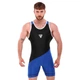 Трико для борьбы и тяжелой атлетики Fistrage Fight Gear 4552 размер 2XS (128-132см) Black-Blue - изображение 1