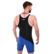 Трико для борьбы и тяжелой атлетики Fistrage Fight Gear 4552 размер 2XS (128-132см) Black-Blue - изображение 3