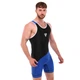 Трико для борьбы и тяжелой атлетики Fistrage Fight Gear 4552 размер 2XS (128-132см) Black-Blue - изображение 4