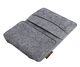 Серый войлочный кошелек FeltFabricDesign М12 унисекс вместительный (0348) - изображение 2