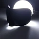 Комфортная 3D маска для сна на липучках без давления на глаза с эффектом памяти и дышащими свойствами, черная - изображение 3