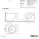 Унитаз подвесной TOTO NC CW762Y - изображение 3