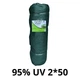 Сітка затіняюча "AgroStar"з UV(2*50) 95%затінення, зелена - зображення 1