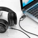 Кабель-перехідник Type-C+USB на 3,5 мм mini jack HOCO 2-in-1 Digital Audio Conversion Cable (1m, DAC). Black - зображення 8