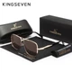 Мужские градиентные поляризационные солнцезащитные очки KINGSEVEN 2413 Gold Brown - изображение 1