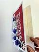 Поздравительная открытка 3D с фиолетовыми цветами в стиле "Элит" с надписью под заказ - изображение 4