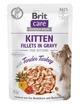 Корм влажный Brit Care Kitten Fillets in Gravy Tender Turkey д/котят филе в соусе индейка 85 г - изображение 1
