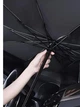 Солнцезащитный автомобильный зонт для лобового стекла Windshield Sun Shade Umbrella Small 120x65 см с чехлом Black - изображение 14