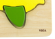 Drewniany mini puzzle Viga na podkładce Samolot 50173 (6934510501730) - obraz 2