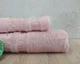 Набор турецких бамбуковых махровых полотенец Cestepe 50х90+70х140 Bamboo Zumrut Light Pink - изображение 2