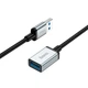 Кабель HOCO USB male to USB female USB3. 0 excellent speed extension cable US10 |0.5m, 5Gbps, OTG| черный - изображение 4
