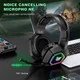 Навушники Onikuma Headset Headworn B100 |BT5.3/2.4G, Type-C, PS4/PS5/PC/Mac/iOS/Android, RGB| чорні - зображення 6