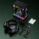 Навушники Onikuma Headset Headworn B100 |BT5.3/2.4G, Type-C, PS4/PS5/PC/Mac/iOS/Android, RGB| чорні - зображення 7