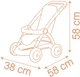 Wózek dla lalki Smoby Baby Nurse spacerowy 58 x 38 x 58 cm (7600254024) - obraz 2