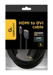 Кабель Cablexpert HDMI - DVI V 1.3 (M/M), двунаправленный, single-link, 18 + 1 pin, 3 м, Black (CC-HDMI-DVI-10) - изображение 3