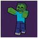 Набір для творчості Santi Картина за номерами Minecraft "Майнкрафт - Зомбі" 25х25 см набір акрилових фарб + 2 пензлі (955026) - зображення 1
