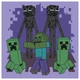 Набор для творчества Santi Картина по номерам Minecraft "Майнкрафт - Эндермены" 25х25 см набор акриловых красок + 2 кисти (955476) - изображение 1