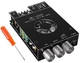 Підсилювач потужності ZK-1602T Bluetooth 5.0, 2×100 Вт, TDA7498E, Чорний - зображення 1