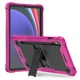 Защитный чехол для планшета Samsung Galaxy Tab S9 (SM-X710/X716B/X718U)/S9 FE (SM-X510/X516)/S10 FE (SM-X520/X526)/S10 Lite (SM- X400/X406), Rover, Розовый, противоударный, с откидной подставкой, накладка, TPU+PC, амортизирующие углы - изображение 2