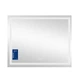 Дзеркало Qtap Mideya (DC-F614) 1000х800 з LED-підсвічуванням Touch, з антизапотіванням, з годинником, димером, рег. яскравості - зображення 4
