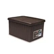 Коробка для зберігання речей Elegance 15л темно-коричнева 39х29х21см Stefanplast 30011 - зображення 3