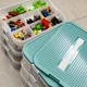 Ящик-органайзер для конструктора LEGO контейнер для зберігання деталей і іграшок Зелений - изображение 9