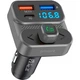 Автомобільний FM-трансмітер (модулятор) Proove Luxor SE (Bluetooth 5.3) із швидкою зарядкою Type-C&USB (PD+QC3.0) 36W Gray - зображення 1