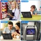 Противоударный чехол с поворотной 360 подставкой и ремешком на Samsung Galaxy Tab A8 10.5" SM-X200 SM-X205 Черный - изображение 8