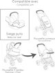 Крісло для ляльки Smoby Toys Maxi-Cosi 3 в 1 Рожева перлина 43х41х72 см (7600240242) - зображення 3
