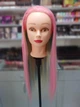 Голова учебная цветная с искусственными волосами GLV-ET, Pink-blue-blonde-yellow - изображение 2