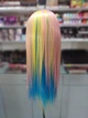 Голова учебная цветная с искусственными волосами GLV-ET, Pink-blue-blonde-yellow - изображение 3