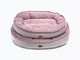 Овальный лежак для средних и больших собак Harley and Cho Donut Soft Touch Pink M (3104017) - изображение 3