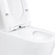 Унитаз-моноблок напольный Qtap Kolibri Ultra Quiet безободковый с сиденьем Soft-close WHITE QT10226380W - изображение 4