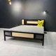 2-х спальная кровать MebliRoMax Adel 160х200 Дуб Сонома /Черный (000083193) - изображение 1