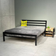 Кровать с ламелями MebliRoMax Haily 180х200 Черный (000083660) - изображение 1