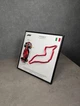 Модель Bburago з Рамкою Тримачем 2в1 на Стіну або Полку з F1 Ferrari SF24 та 3D Трасою Italian Grand Prix "Imola" / Сезон 2024 Season Model Car #16 Charles Leclerc / Шарль Леклер SF-24 - зображення 6