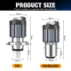 LED Лампа Н4, 8000LM, двойная линза, White - изображение 3