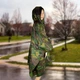 Дождевик на заклепках с капюшоном Raincoat, водостойкая накидка-пончо от дождя и ветра, для взрослых, универсальный размер, для туризма, рыбалки, походов, охоты, UDNP-1-Camouflage - изображение 2