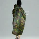 Дождевик на заклепках с капюшоном Raincoat, водостойкая накидка-пончо от дождя и ветра, для взрослых, универсальный размер, для туризма, рыбалки, походов, охоты, UDNP-1-Camouflage - изображение 11