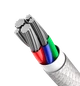 Кабель Baseus High Density Braided Type-C to Lightning PD 20W (1m) white - зображення 5