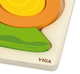 Drewniany mini puzzle Viga na podkładce Ślimak 59931 (6934510599317) - obraz 2