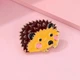 Значок (пин) BROCHE брошь бижутерия Животные Ёжик коричневый BRGV114856 - изображение 5