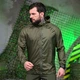 Мужская влагостойкая Куртка - Дождевик с мембраной олива размер M - изображение 1