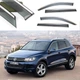Дефлектори окон Volkswagen Touareg 2010- (Молдин з нержавіючої сталі) - зображення 1